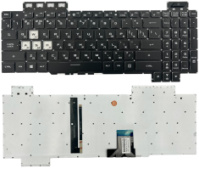 Клавіатура для ноутбука Asus TUF Gaming FX504 FX505 FX705 FX80 FX86 FX95 Прямий Enter підсвітка RGB Original PRC (AEBKLU03010)