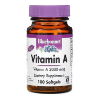 Bluebonnet Vitamin A 3,000 mcg 100 капсул