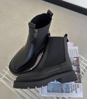 Зимові жіночі черевики челсі натуральна шкіра (36-40)