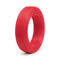 Кабель силиконовый луженный AWG 20 American Standard 20AWG/0,5квМ/600В, 400 метров, негорючий, термостойкий, Red, цена за метр