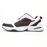 Nike AIR Monarch білі з чорним та червоним шкіра Великани