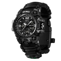 Часы наручные мужские SKMEI 1155BKBK PARACORD