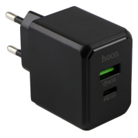 Мережевий Зарядний Пристрій Hoco CS14A 1USB-C/1USB PD/QC 20W+Type-C to Lightning