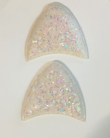 Патчи «Ушки» Цвет - белый.   Размер - 5см×6см.
цена указана за пару