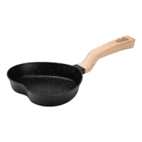 Сковорода в виде сердца с антипригарным покрытием 400 (мл) черная HP39574B