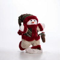 Новогодняя фигурка Снеговик с шишкой 19×17×40 (см) CR-4-16