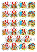 Вафельные картинки на тему: 8 марта