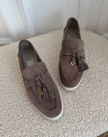 Жіночі туфлі лофери натуральний замш (36-40)