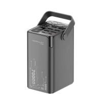 Power bank/Павербанк 70000mA Konfulon A66Q 6USB/22,5W/2PD30W/ліхтарик/LED дисплей