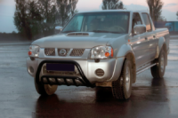 Кенгурятник WT002 Black (нерж) для Nissan NP300 1999-2015 гг