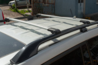Поперечины на рейлинги Wingbar с замком (2 шт) до 140 см, Черный для Opel Astra G classic 1998-2012 гг