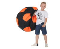 Кресло- мешок Мяч Цвет черный/оранжевый 120*120