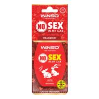 Освіжувач повітря WINSO NO Sex in My Car, целюлозний ароматизатор, STRAWBERRY