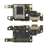 Разъём зарядки для Xiaomi Redmi Note 13 Pro (5G) на плате с mic. и компонентами Original