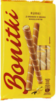 Вафельні трубочки з ванільною начинкою «Bonitki» 280г