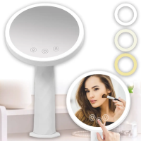 Сенсорне дзеркало для макіяжу з LED лампою на акумуляторі TVT-09