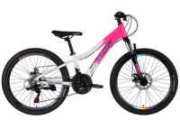 Велосипед AL 24« SPACE IZIDA DD FR рама-11» рожево-білий 2026