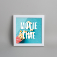 Копилка «Movie Time», Белый, английский