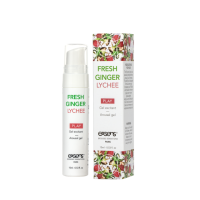 Стимулирующий гель EXSENS Kissable Fresh Ginger Litchi 15мл, можно для поцелуев, охлаждающий