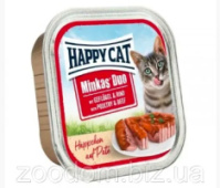 Консерви Happy Cat Minkas Duo - Хепі Кет з птицею та яловичиною для кішок