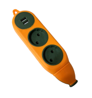 Колодка на 2 гнезда + 2*USB 16А-220V / 439А