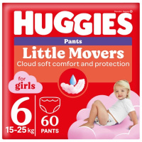 Подгузники Huggies Pants 6 (15-25 кг) для девочек 60 шт (5029053564135)