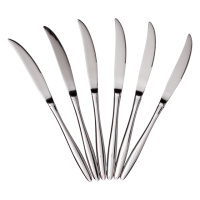 Набор столовых ножей 6 штук ножи сервировочные из нержавеющей стали 22 (см) Серебро HP-8-31