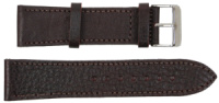Ремінець для годинника зі шкіри Mykhail Ikhtyar Ш22 мм темно-коричневий