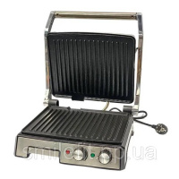Гриль двосторонній німецької якості Rainberg RB-2282 притискний електричний гриль із пластинами 3800Вт