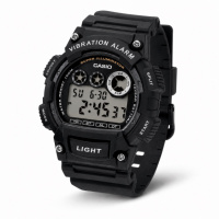 Чоловічий годинник Casio W-735H-1A спортивний з водозахистом 10 ATM та електронною індикацією