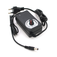 Адаптер питания NZX-31250 с регулировкой 3-12V 3A, штекер 5,5*2,5, LED - индикация + переходник