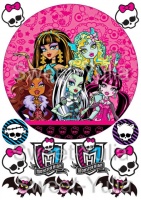 Вафельные картинки на тему: Монстер Хай