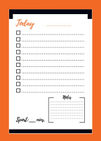 Магнітний планер А4 «План на добу 6 eng»