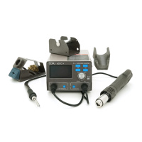 Паяльная станция термовоздушная BAKU BA-602C+ фен, паяльник, цифровая индикация, DC:220V, 4A, 750W