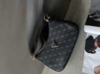 Сумка жіноча Guess Noelle багет 2 в 1 чорний