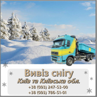 Вивезення снігу в Києві та Київській області
