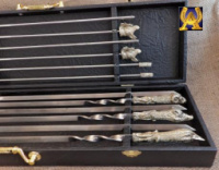 Набор шампуров «Охотничий трофей» и разборной мангал «Лось» в кейсе