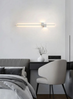 Бра настенное LED WM23/600-wh-k Белый 6х15х60 см.