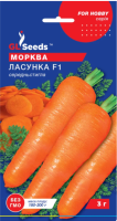 Насіння Моркви Ласунка (3г), For Hobby, TM GL Seeds
