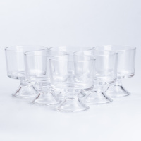 Набір креманок Lirmartur 6 штук із товстого скла 310 мл, прозорий