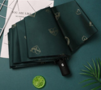 Мини-зонт складной Зеленое сердце 7840 95 см