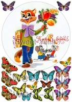 Вафельные картинки на тему: 8 марта