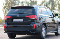 Задняя дуга AK007-2 Черная (нерж. сталь) для Kia Sorento II XM 2009-2014 гг
