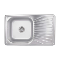 Кухонна мийка Brinex 7848 0,8 мм Satin (BRIN7848SAT08)