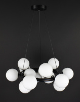 Люстра подвесная на 15 лампочек 27727 Черный 40-150х57х57 см.