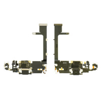 Шлейф для Apple iPhone 11 Pro с чёрным разъёмом питания, с микрофоном Original