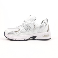 New Balance 530 білі з сріблом