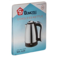 Електрочайник із нержавіючої сталі Domotec MS-A29