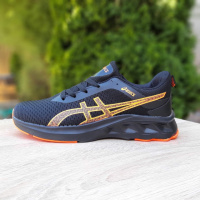 ASICS черные с оранжевым