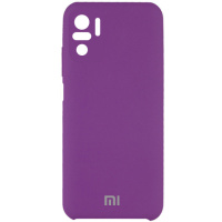 Чохол Silicone Cover Full Camera (AAA) для Xiaomi Redmi Note 10 / Note 10s (Фіолетовий / Grape) - купити в SmartEra.ua